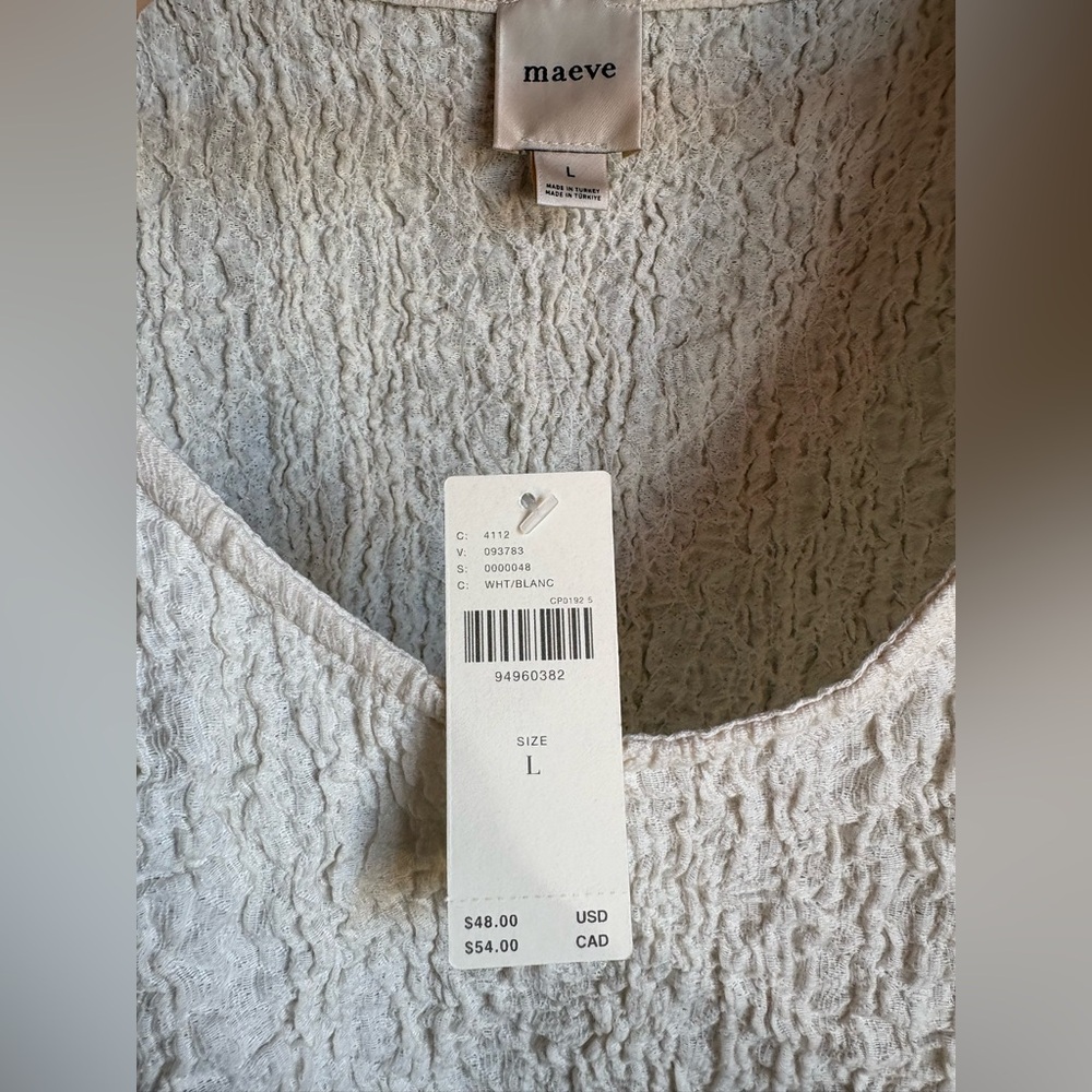 Maeve by Anthropologie Textured Sleeveless Peolum Top - Picture 3 of 3
